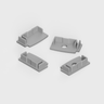 Tagra | PI20 | LED Profile End Caps | Plastic | Silver | Pack of 4 - 4714-ENDCAP-SIL-1__08206__28079.png