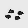 Tagra | SL20 | Domed | LED Profile End Caps | Plastic | Black | Pack of 4 - 2016-DEC-BLK-1__66800.jpg