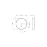 Tagra | T40 | LED Profile End Caps | Plastic | Pack of 4 - 4040CIRC-ENDCAP.jpg
