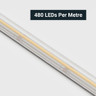 Tagra | Economy COB LED Strip Light | 480 LEDs/m | 24V | IP65 | 10.5W/m | 5 & 50M Reels - EC24-65B-StripLight-CLOSE.jpg