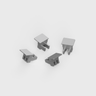 Syndeo by Tagra | Linear Core | Light Bar End Caps | Plastic | Pack of 4 - SYN-LB-ENDCAP_MAIN.png