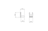 Syndeo by Tagra | Rear Glass Shelf | Linear Joinery Light End Caps | Pack of 4 - SYN-GSLB-ENDCAP.jpg
