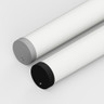 Tagra | T30 | LED Profile End Caps | Plastic | Pack of 4 - 3030CIRC-ENDCAP-SILBLK.jpg