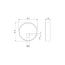 Tagra | T30 | LED Profile End Caps | Plastic | Pack of 4 - 3030CIRC-ENDCAP__96221.jpg