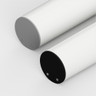 Tagra | T60 | LED Profile End Caps | Plastic | Pack of 4 - 6060CIRC-ENDCAP-SILBLK.jpg