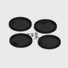 Tagra | T60 | LED Profile End Caps | Plastic | Pack of 4 - 6060CIRC-ENDCAP-BLK-2.png