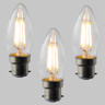 Tagra | C35 Candle | Dimmable LED Filament Lamp | B22 | 400lm | 2700K | Pack of 3 - b22__85143.jpg