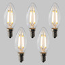 Tagra | C35 Candle | Dimmable LED Filament Lamp | E14 | 400lm | 2700K | Pack of 5 - e14_5__04846.jpg