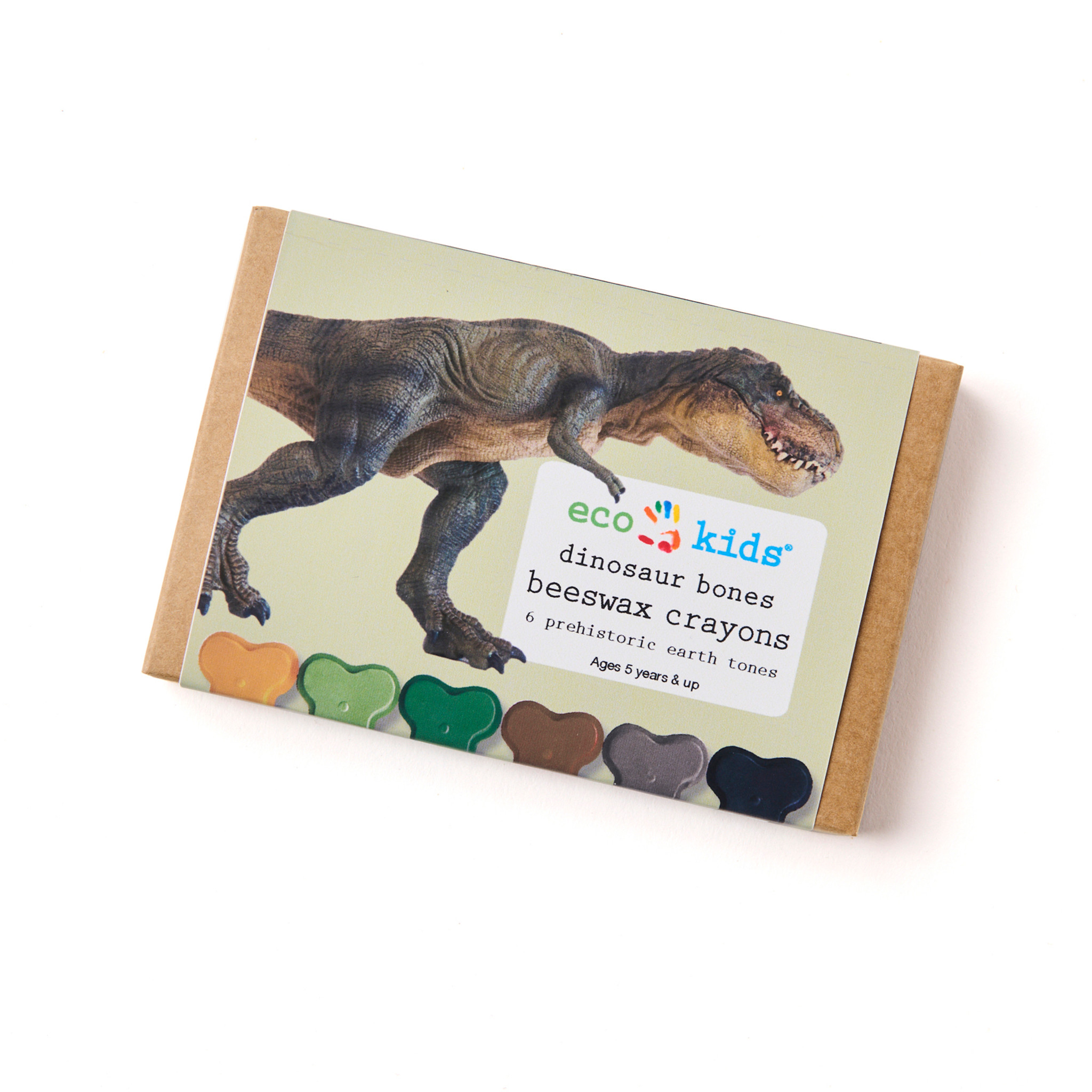 beeswax crayons - dinosaur bone