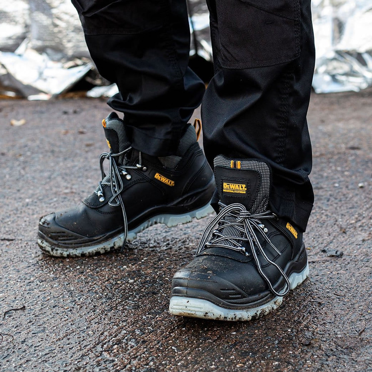 Dewalt Laser Safety Hiker Boots Black