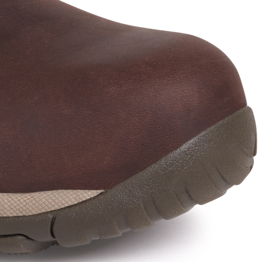 DEWALT Men's Non-Metallic Safety Hiker Boots - Brown Nubuck Leather Work Boots