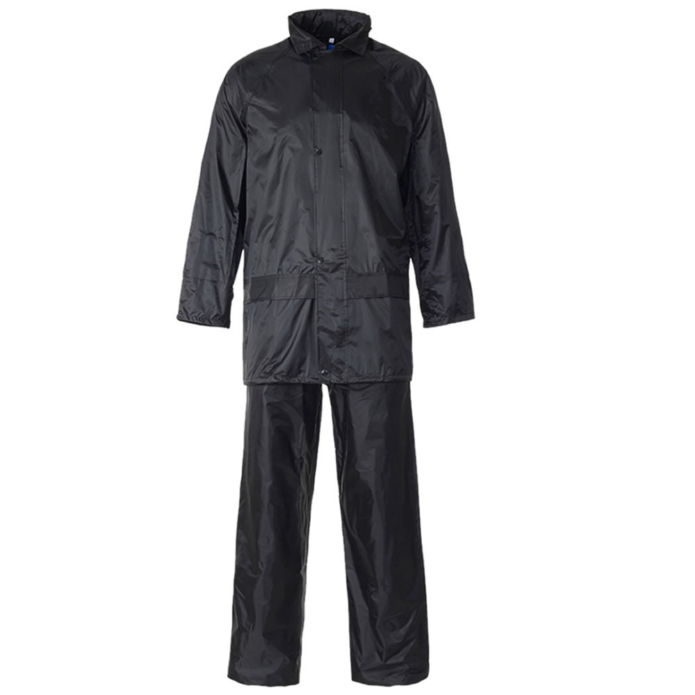 Adults Waterproof Jacket & Trouser Set Black (141083650563B)