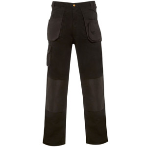 BlackRock, Work, Trouser, Black, warehouse, manufacture, mutliple, tool, black, pants