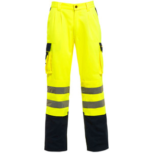 Standsafe Hi Viz Work Trouser Yellow/Navy Standsafe Hi Viz Work Trouser Yellow/Navy