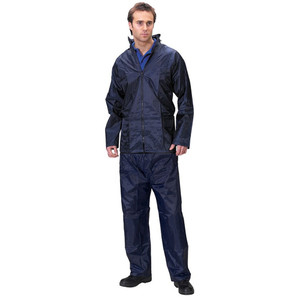 Adults Waterproof Jacket & Trouser Set Navy Adults Waterproof Jacket & Trouser Set Navy