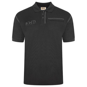 JCB Trade Work Polo Shirt Mens Black