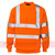 Hi Viz Vis Crew Neck Safety Sweatshirt ORANGE