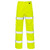 Hi Vis 3 Band Combat Trousers Yellow