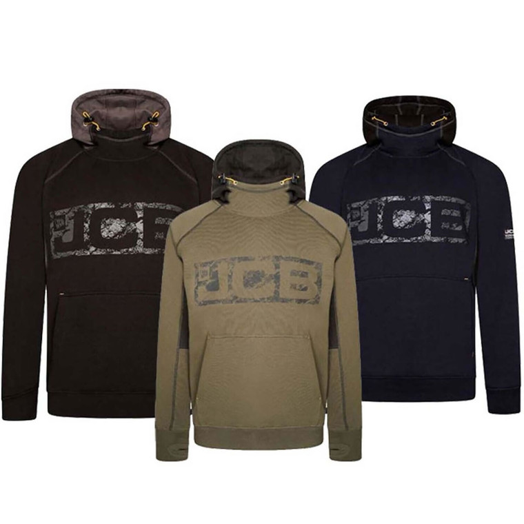 JCB Horton Hooded Mens Sweatshirt Hoody