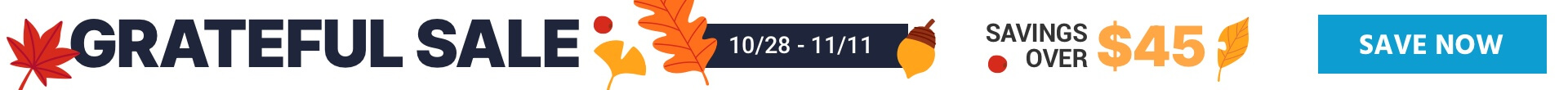 Grateful Sale Banner