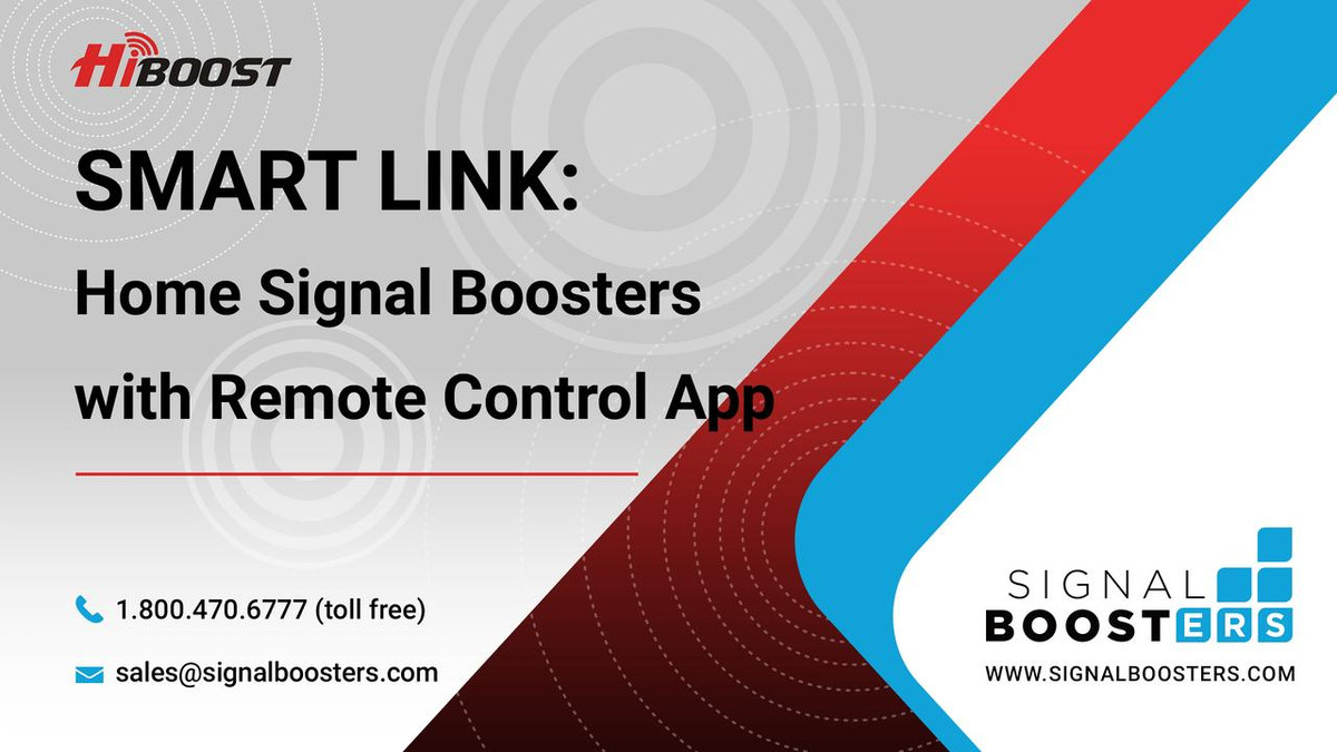 HiBoost Home 4K Smart Link Cell Phone Signal Booster Kit