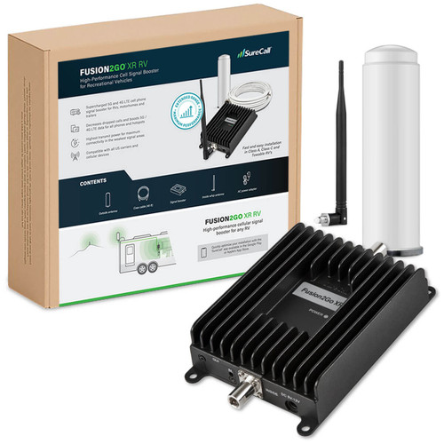 SureCall Fusion2Go XR RV Cell Phone Signal Booster- What's in the box