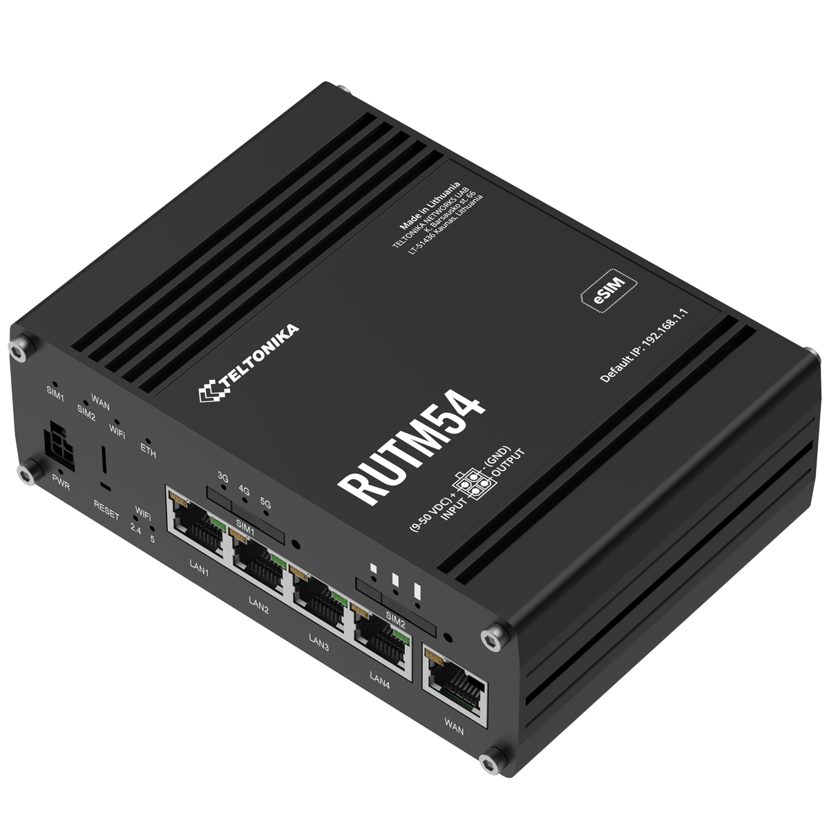 Teltonika RUTM54 5G eSIM Cellular Router with Telit Modem