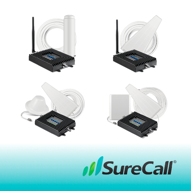 SureCall Fusion4Home Signal Booster - Cover Up To 4K Sq. Ft.