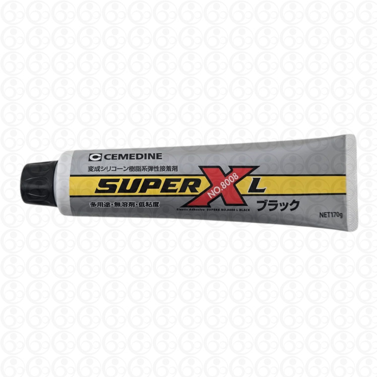 Cemedine Super-X 8008 Silicone Polymer Adhesive Black