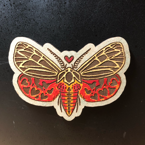 Virgin Tiger Moth Magnet