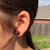 Salvia Twinkle Stud Earrings - wood and sterling silver