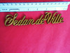 Original 1985-1986-1987-1988-1989-1990-1991-1992-1993 Cadillac Deville Quarter Panel Emblem-Badge-Gold color