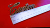 Original 1969 Oldsmobile Delta 88 Custom-Custom Trunk Lid or Quarter Panel Emblem-Badge