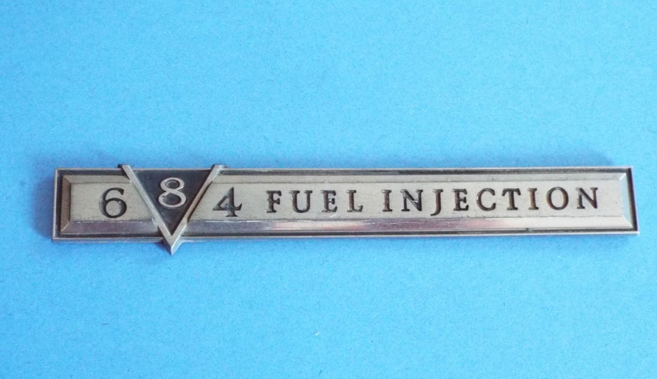 Original 1980-1981 Cadillac Fleetwood Brougham 4-6-8 V8 Fender Emblem-Badge