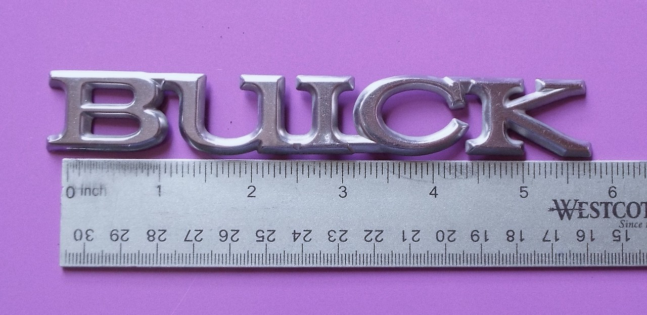 Original 1980-1981-1982-1983 Buick Lesabre-Buick Trunk Lid Emblem

1983 Buick Lesabre-Buick Trunk Lid Emblem-Badge

1983 Buick Electra Park Avenue-Buick Trunk Lid Emblem-Badge

1983 Buick Skylark Trunk Lid Emblem-Badge

1982 Buick Lesabre-Buick Trunk Lid Emblem-Badge

1982 Buick Electra Park Avenue-Buick Trunk Lid Emblem-Badge

1982 Buick Skylark Trunk Lid Emblem-Badge

1981 Buick Lesabre-Buick Trunk Lid Emblem-Badge

1981 Buick Electra Park Avenue-Buick Trunk Lid Emblem-Badge

1981 Buick Skylark-Buick Trunk Lid Emblem-Badge

1980 Buick Lesabre-Buick Trunk Lid Emblem-Badge

1980 Buick Electra Park Avenue-Buick Trunk Lid Emblem-Badge

1980 Buick Skylark-Buick Trunk Lid Emblem-Badge

1979 Buick Electra Park Avenue-Buick Trunk Lid Emblem-Badge

1979 Buick Lesabre-Buick Trunk Lid Emblem-Badge

1979 Buick Skylark-Buick Trunk Lid Emblem-Badge

1978 Buick Skylark-Buick Trunk Lid Emblem-Badge

1978 Buick Lesabre-Buick Trunk Lid Emblem-Badge

1978 Buick Electra Park Avenue-Buick Trunk Lid Emblem-Badge

1977 Buick Electra Park Avenue-Buick Trunk Lid Emblem-Badge

1977 Buick Lesabre-Buick Trunk Lid Emblem-Badge

1977 Buick Skylark-Buick Trunk Lid Emblem-Badge