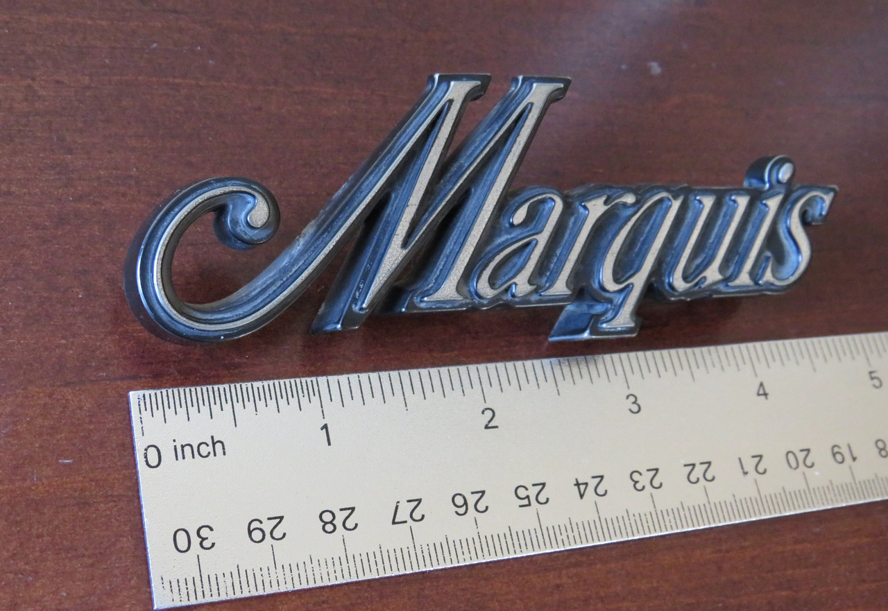 1986 Mercury Marquis-Marquis Trunk Lid Emblem-Badge
1985 Mercury Marquis-Marquis Trunk Lid Emblem-Badge
1984 Mercury Marquis-Marquis Trunk Lid Emblem-Badge
1983 Mercury Marquis-Marquis Trunk Lid Emblem-Badge