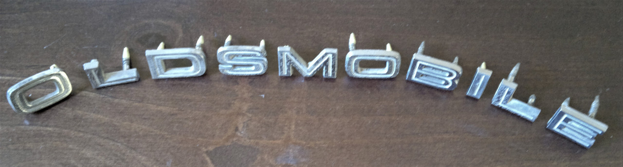 Original 1969-1970 Oldsmobile Delta 88 Trunk Lid Letters Emblem-Badge
