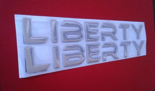 2002 Jeep Liberty Door Emblem-Badge
2003 Jeep Liberty Door Emblem-Badge
2004 Jeep Liberty Door Emblem-Badge
2005 Jeep Liberty Door Emblem-Badge
2006 Jeep Liberty Door Emblem-Badge
2007 Jeep Liberty Door Emblem-Badge