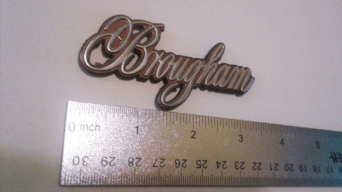 1987-1988-1989-1990-1991-1992 Cadillac Fleetwood Brougham Quarter Panel Emblem-Brown

