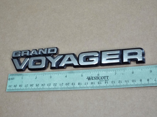 1987-1988-1989 Plymouth Grand Voyager-Grand Voyager Liftgate Emblem-Badge
