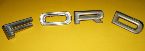 Original 1966-1967 Ford Country Sedan FORD Letters Tailgate Emblem