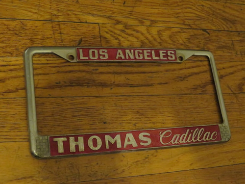 1981-1989 Los Angeles California Thomas Cadillac Dealership License Plate Frame 