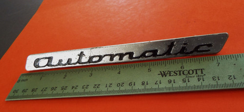 1968-1969-1970-1971-1972 Volvo 164-Volvo 144-Automatic Callout Trunk Lid Emblem-Badge