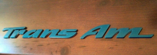 Original 1995-1996 Pontiac Trans Am Door Emblem-Aqua