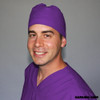 Green Scrubs - Tieback Hat - Purple