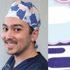 Green Scrubs - Tieback Hat - Blue Melrose