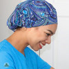 Green Scrubs - Bouffant Hat - Strands