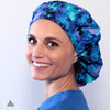 Green Scrubs - Bouffant Hat - Galaxy