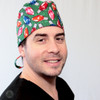 Green Scrubs - Modern Fit Tieback Hat - Holiday Bulbs