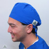 Green Scrubs - Modern Fit Tieback Hat - 100% Cotton Royal